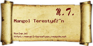 Mangol Terestyén névjegykártya